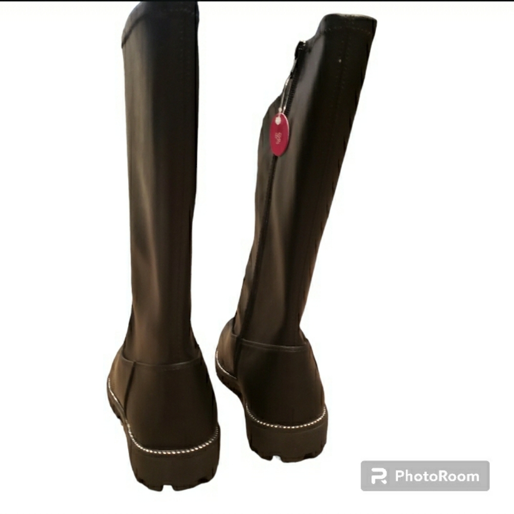 Black Boots Tall Trini Big Girls NIB🎯 Retail $50- - Picture 7 of 10